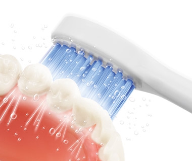 Hydrosonická zubná kefka CURAPROX - CUREN® vlákna: mimoriadne jemné a účinné pre ideálnu profylaxiu